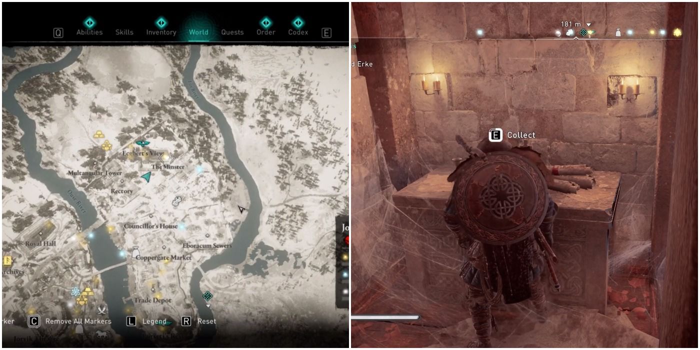 Jorvik treasure map in Assassin's Creed Valhalla