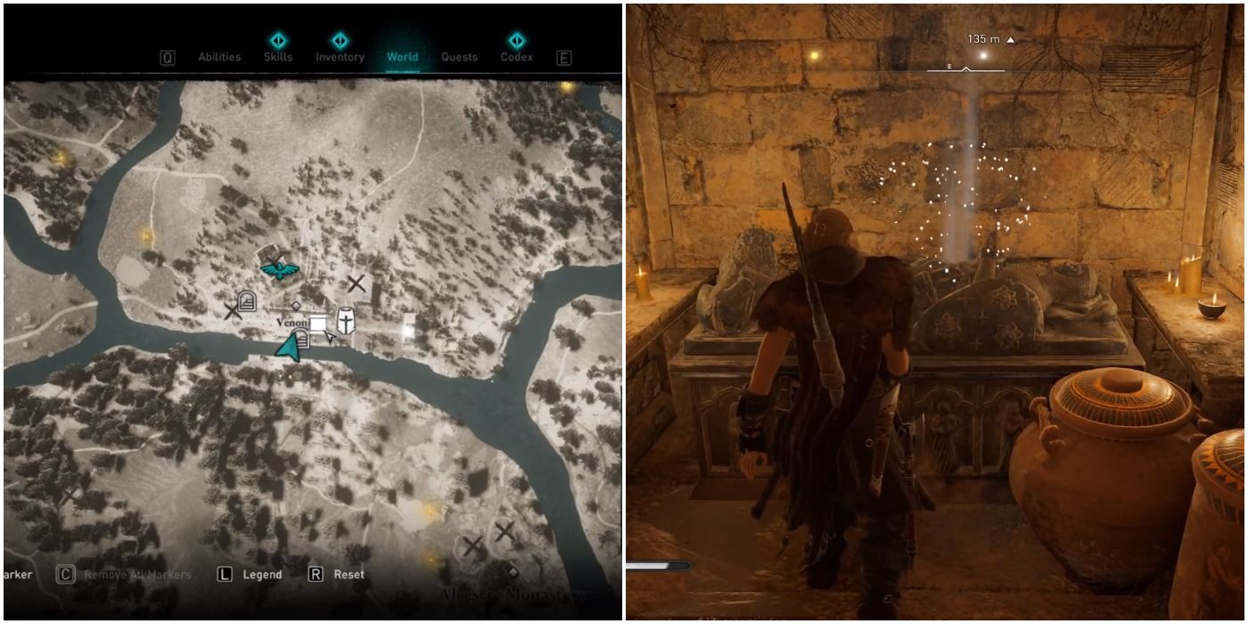 Ledecestrescire treasure map location in Assassin's Creed Valhalla