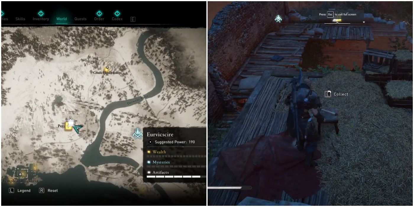 Eurvicscire treasure map location in Assassin's Creed Valhalla