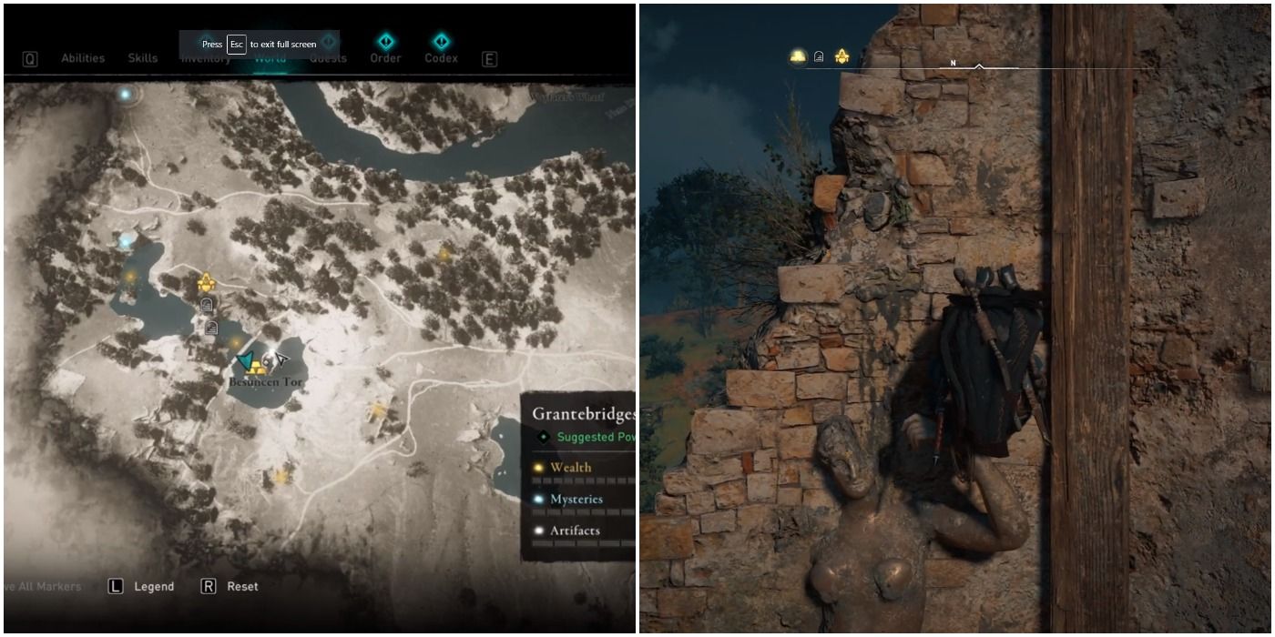 Grantebridgescire treasure map location in Assassin's Creed Valhalla