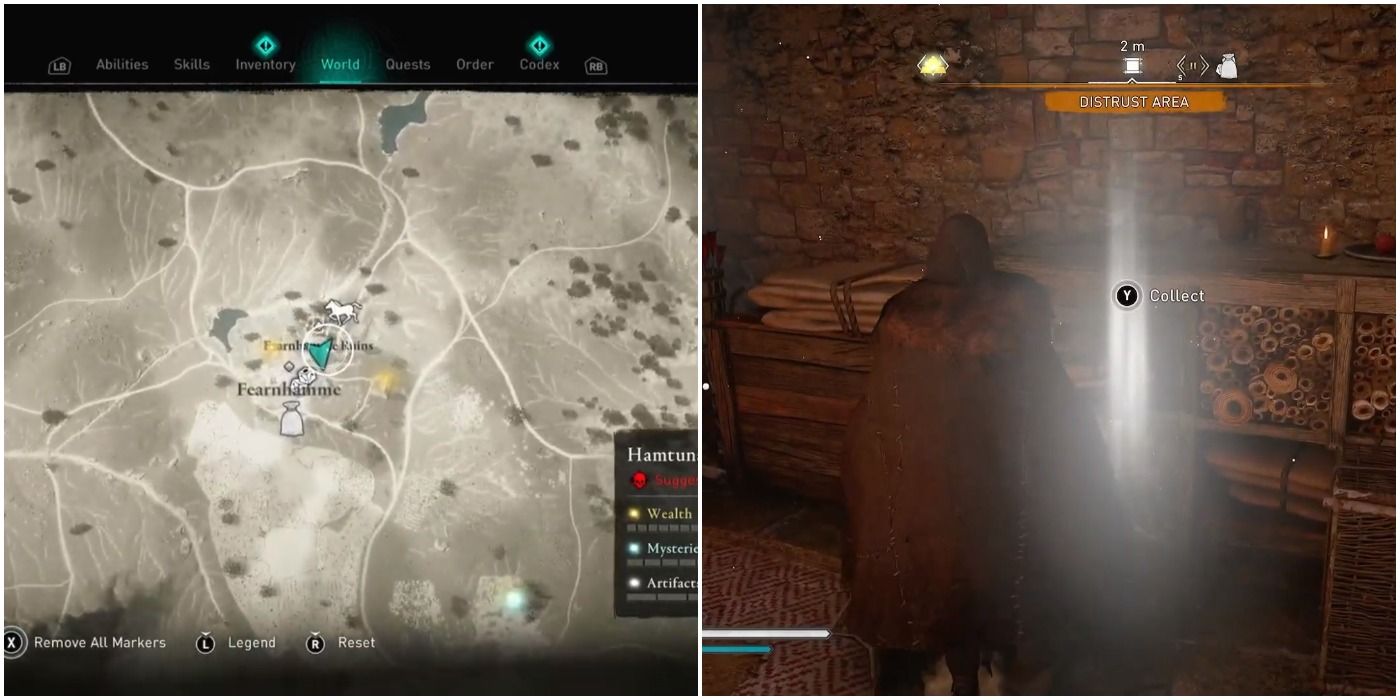 Hamtunscire treasure map location in Assassin's Creed Valhalla