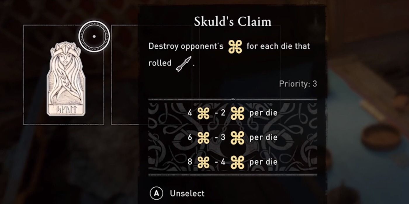 Skuld's Claim in Orlog in Assassin's Creed Valhalla