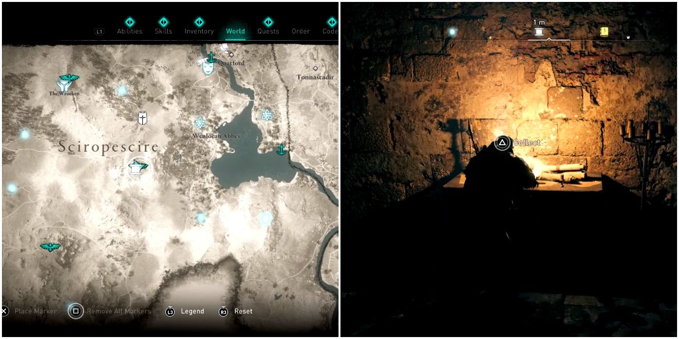 Sciropescire treasure map location in Assassin's Creed Valhalla