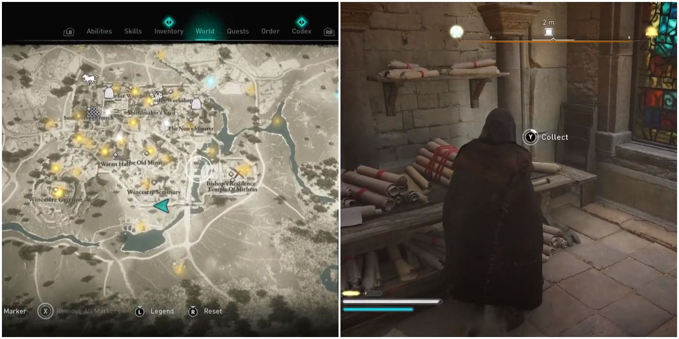 Wincestre Seminary treasure map location in Assassin's Creed Valhalla