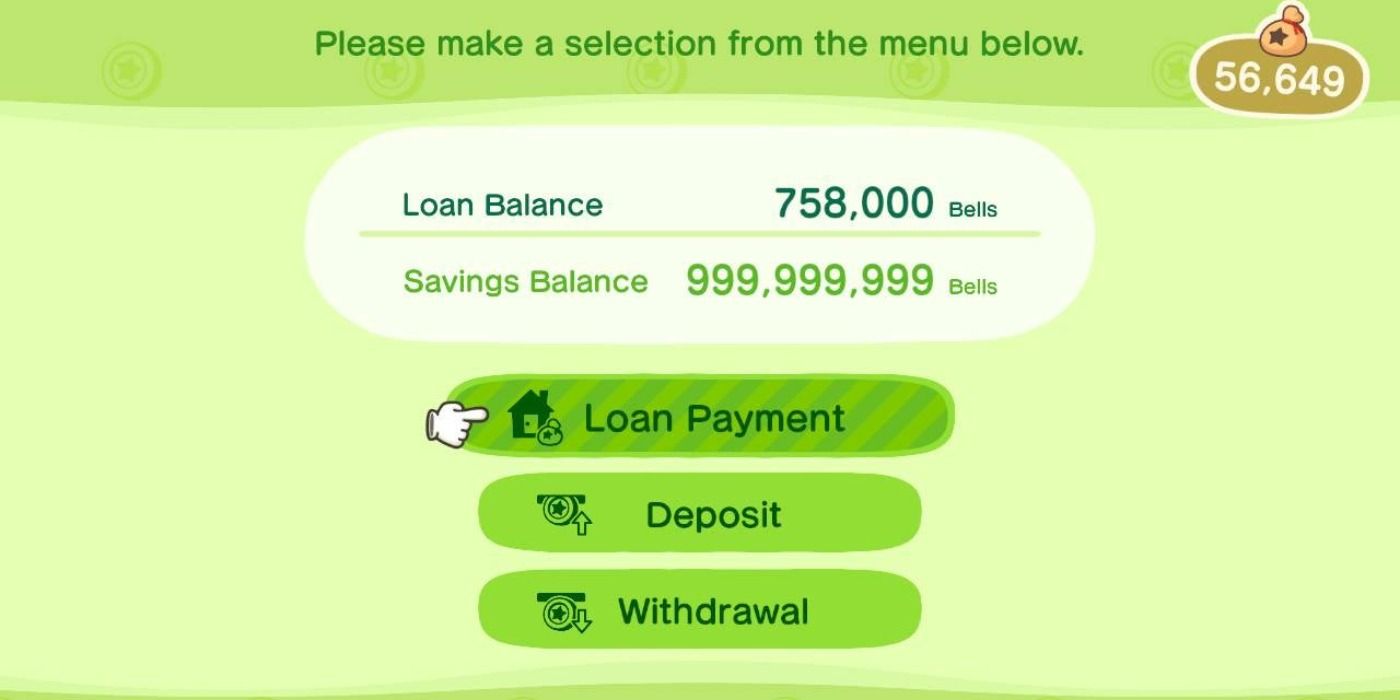 ABD Savings Account in Animal Crossing: New Horizons