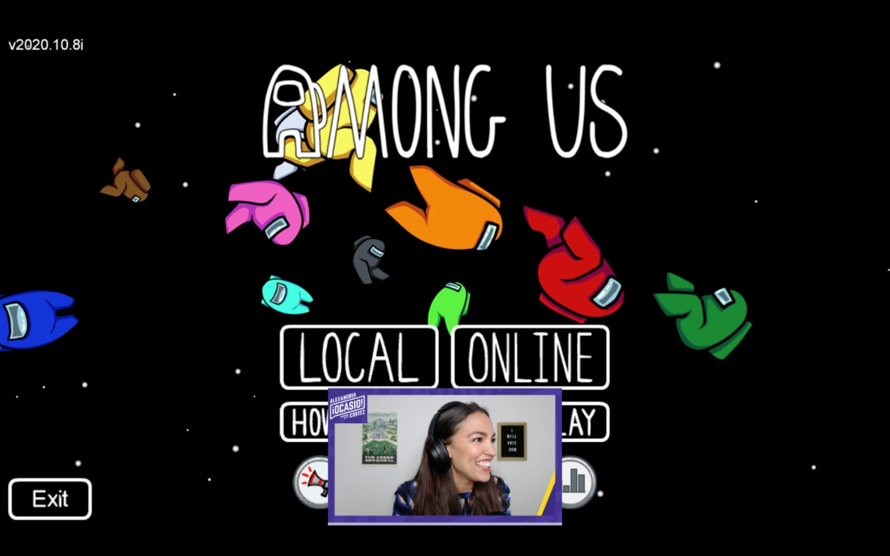 Alexandria Occasio-Cortez Among Us Launch Screen