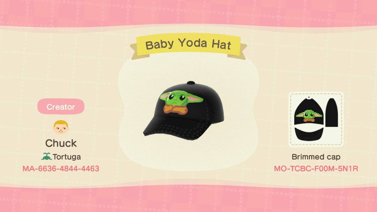 Animal Crossing New Horizons Codes For Baby Yoda Designs Animal Crossing New Horizons Codes For Baby Yoda Designs