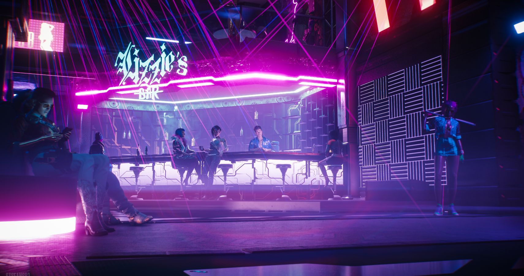 If You Go Behind The Forbidden Door In Cyberpunk 2077 You Ll Find A   Cyberpunk 2077 Lizzies Bar 