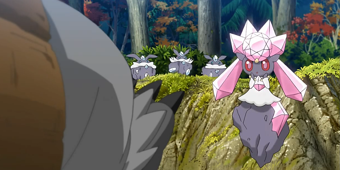 diancie princess of the diamond domain anime pokemon screenshot