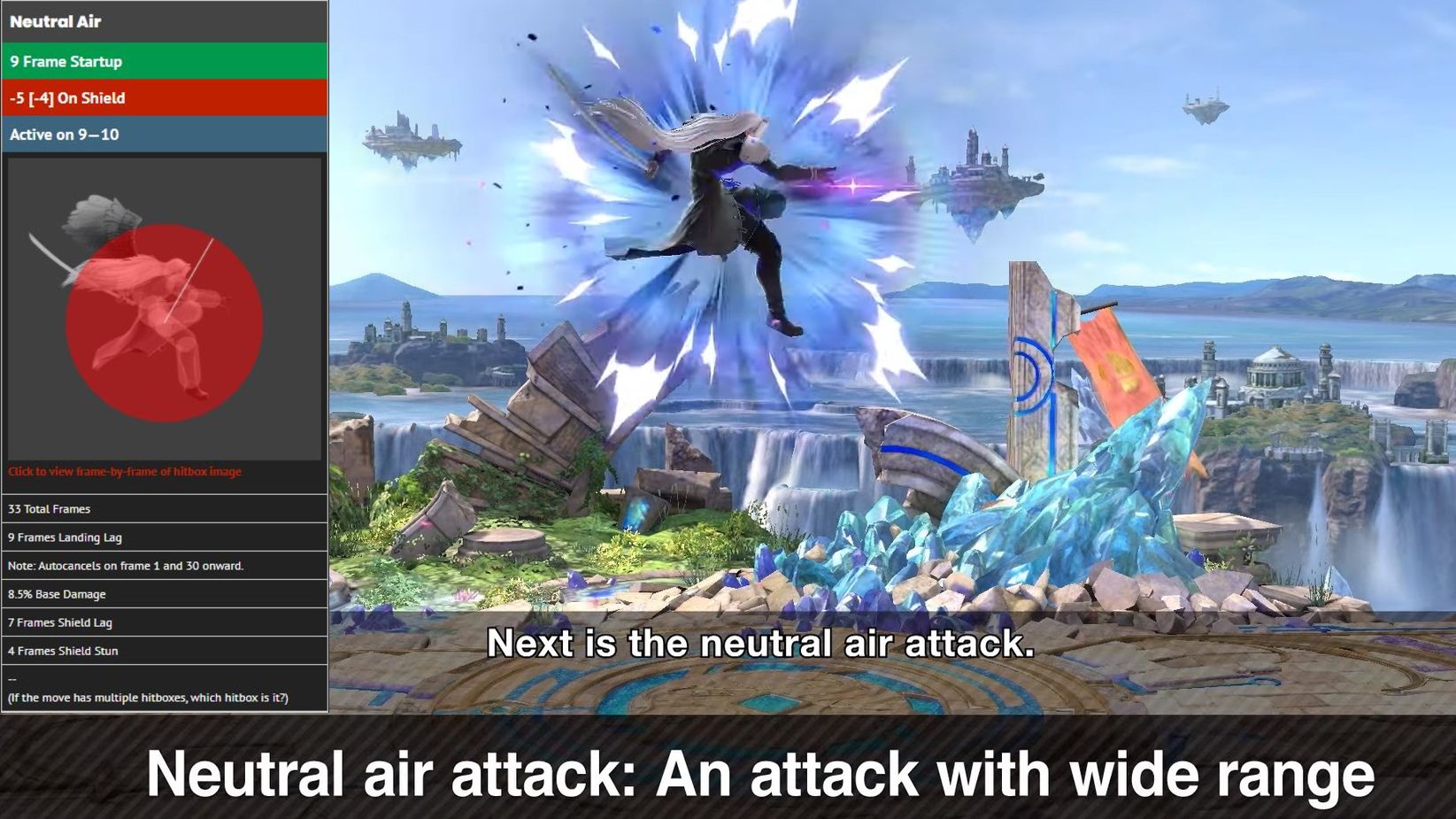 Sephiroth neutral air Super Smash Bros Ultimate