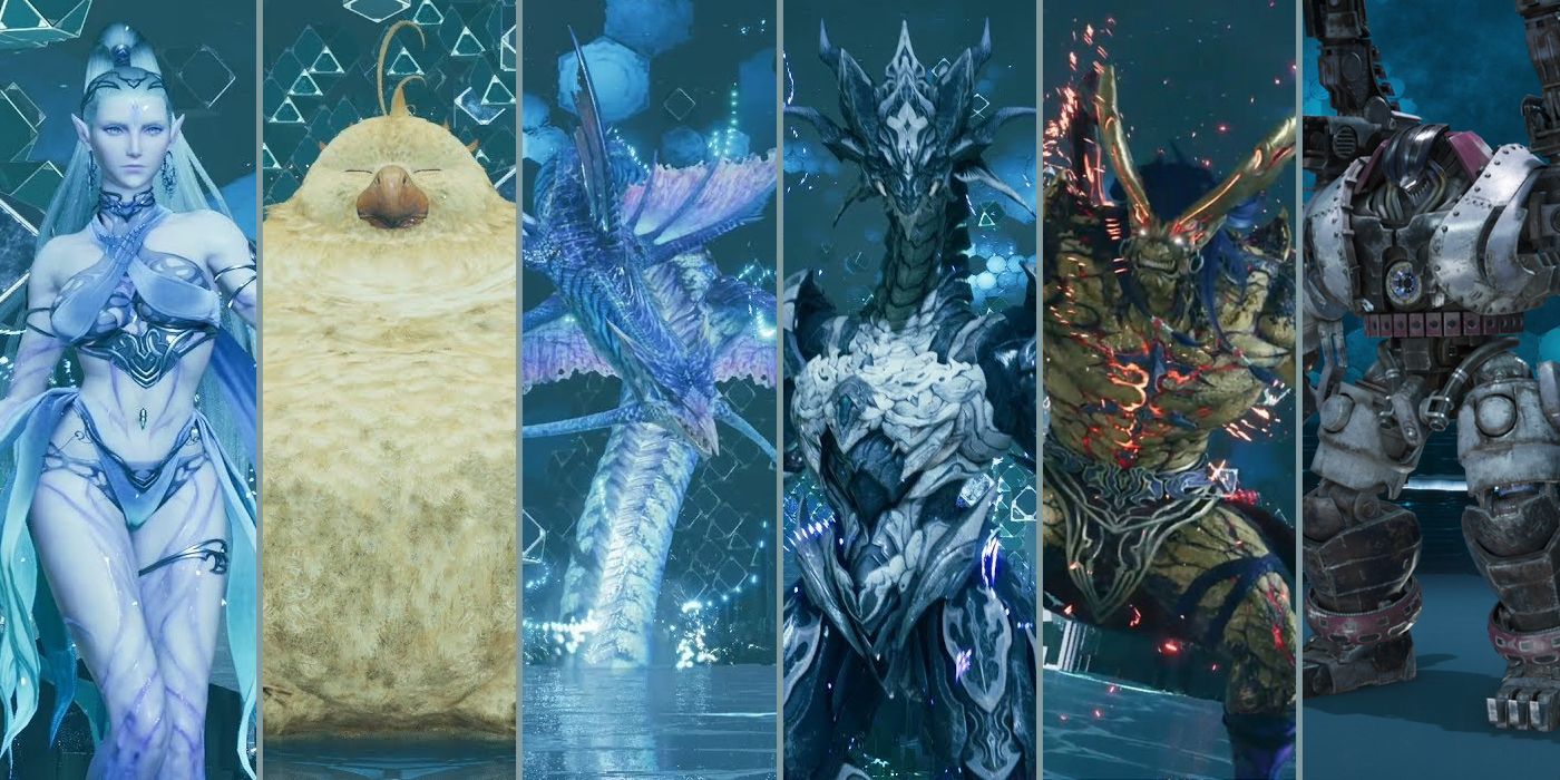 The six enemies that players will need to defeat to complete the vs. Top Secrets challenge in Final Fantasy VII Remake