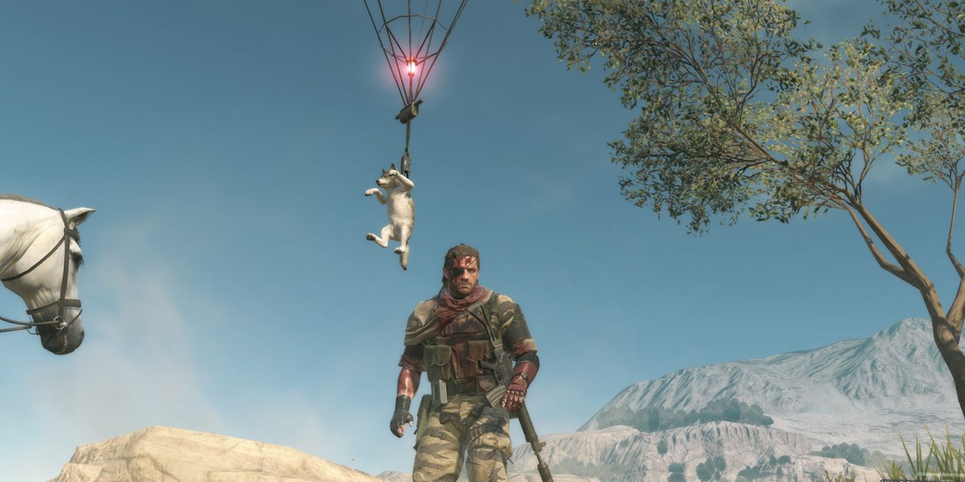 Metal Gear Solid 5: Phantom Pain, Snake Fulton'ing What Will Become "D-Dog"