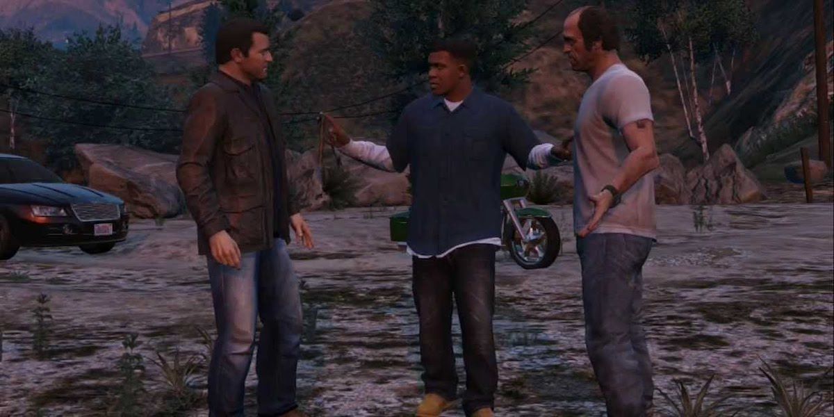 gta 5 trevor michael and franklin