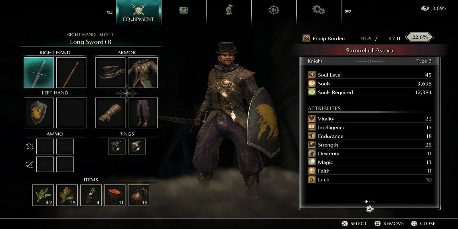 official set from Demon's Souls