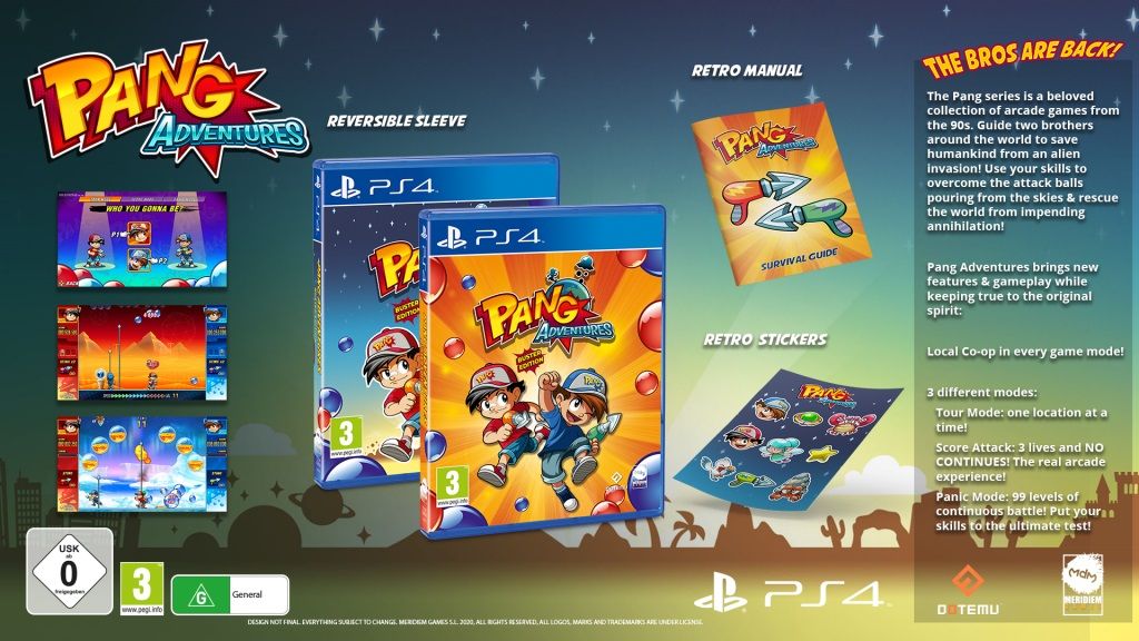 Pang Adventures Buster Edition Physical Collector's