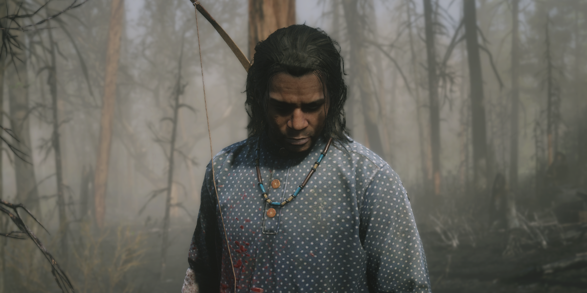 Charles Smith in the woods RDR2