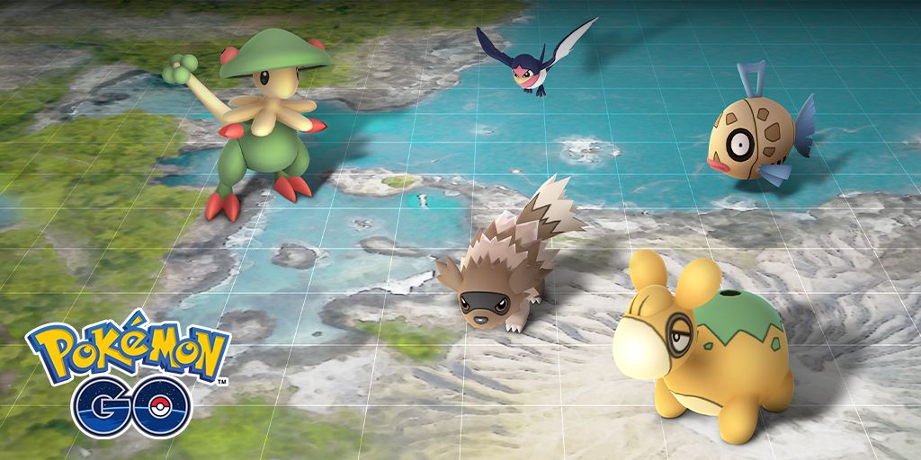 The Hoenn region in Pokemon Go