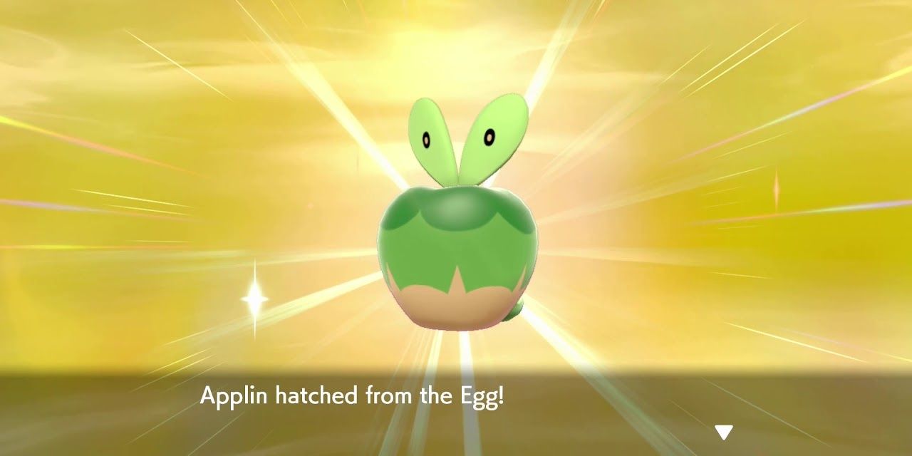 pokemon sword and shield shiny applin hatch egg