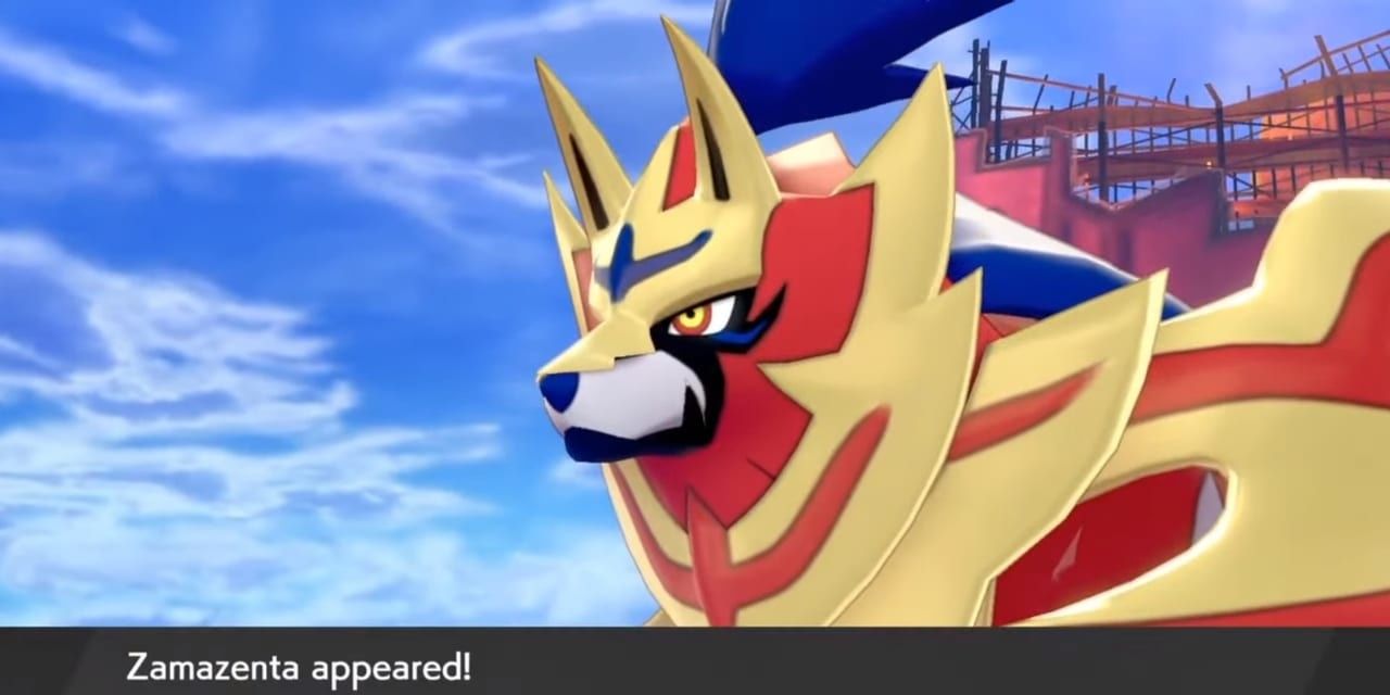 pokemon sword and shield zamazenta encounter screenshot