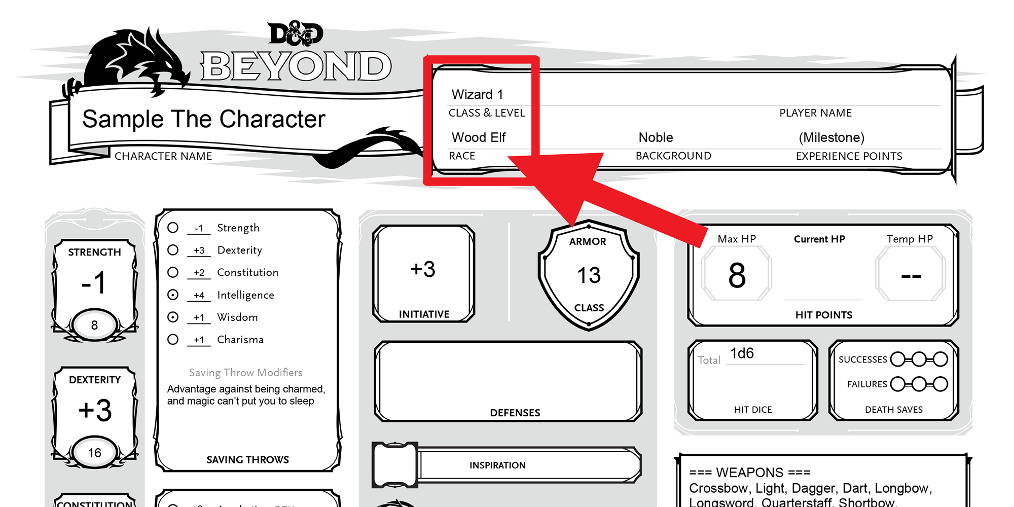 Dungeons Dragons How To Fill Out A Dnd Character Sheet