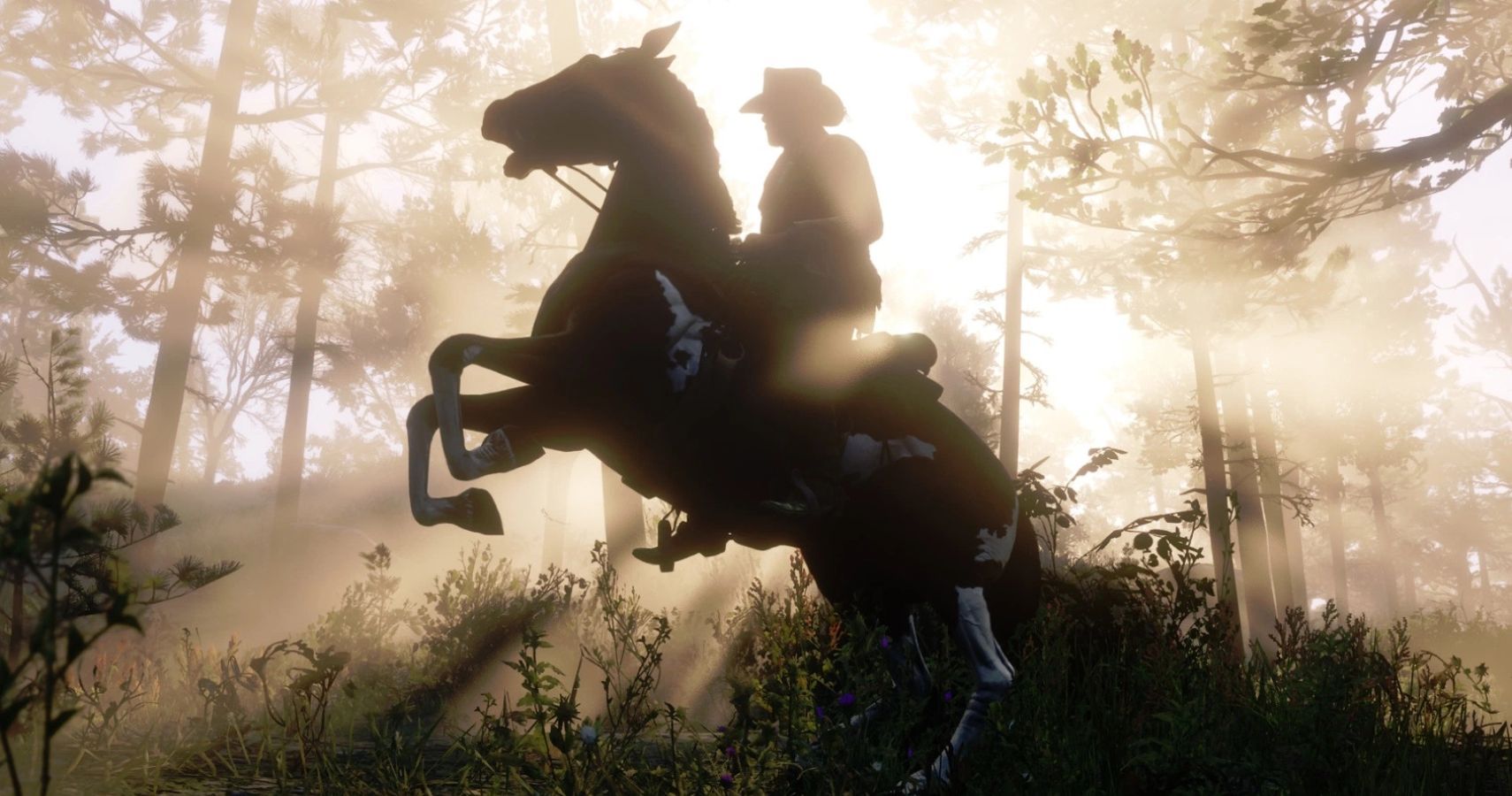 red dead redemption 2 horse silhouette