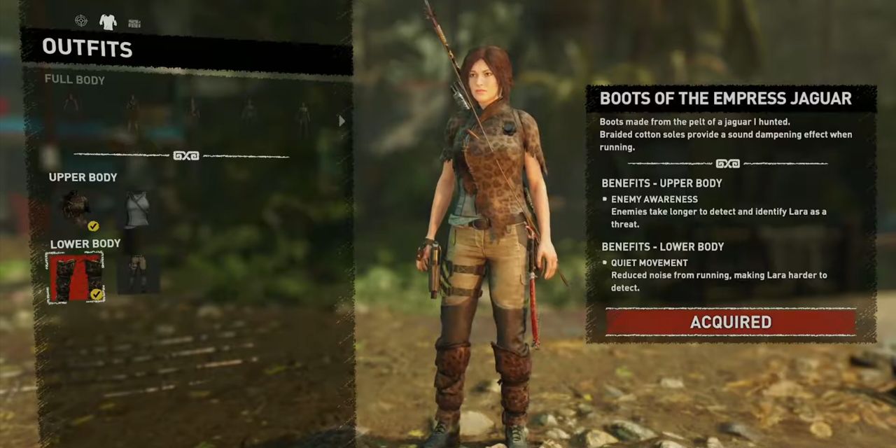The Boots Of The Empress Jaguar outfit in Shadow of the Tomb Raider