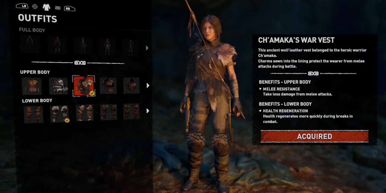The Ch'amaka's War Vest outfit in Shadow of the Tomb Raider