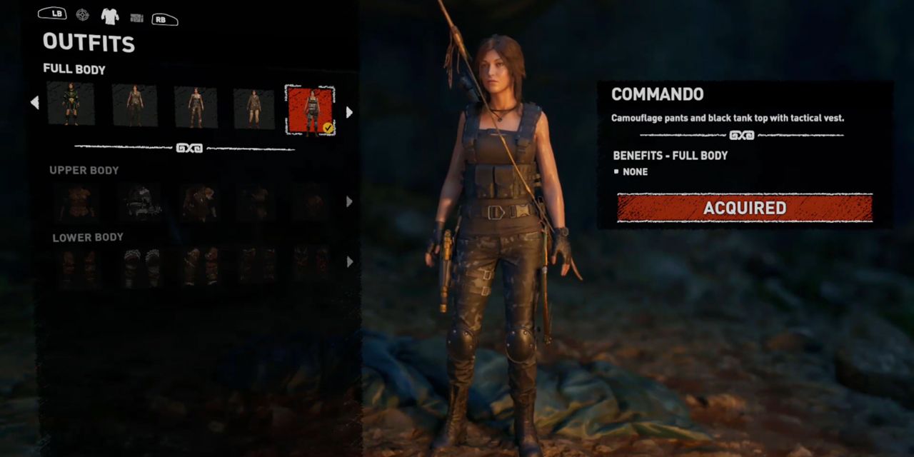The Commando outfit in Shadow of the Tomb Raider