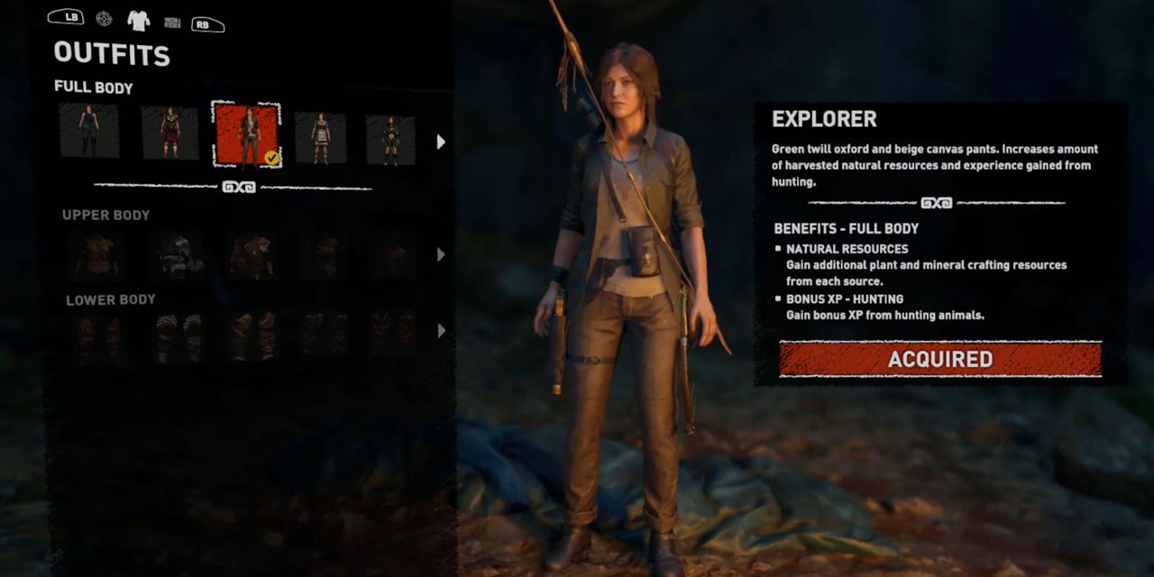 The Explorer outfit in Shadow of the Tomb Raider