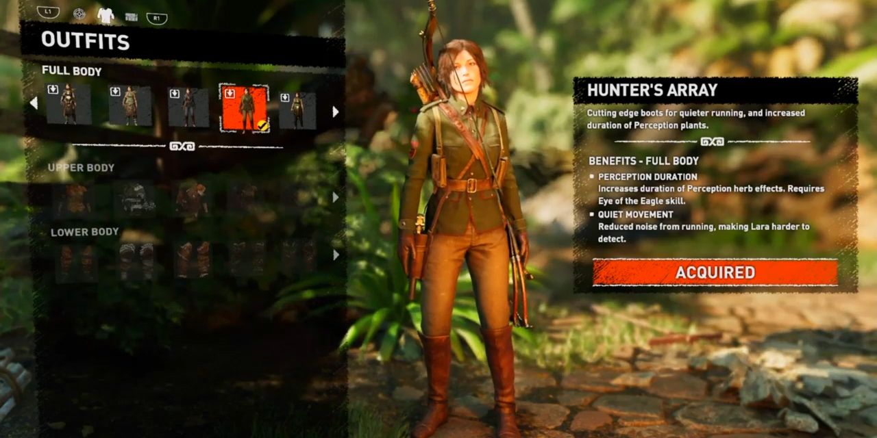 The Hunter's Array outfit in Shadow of the Tomb Raider