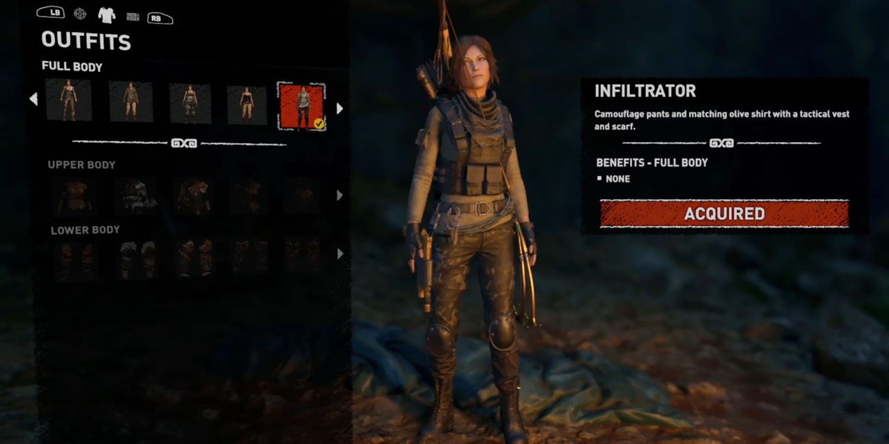 The Infiltrator outfit in Shadow of the Tomb Raider