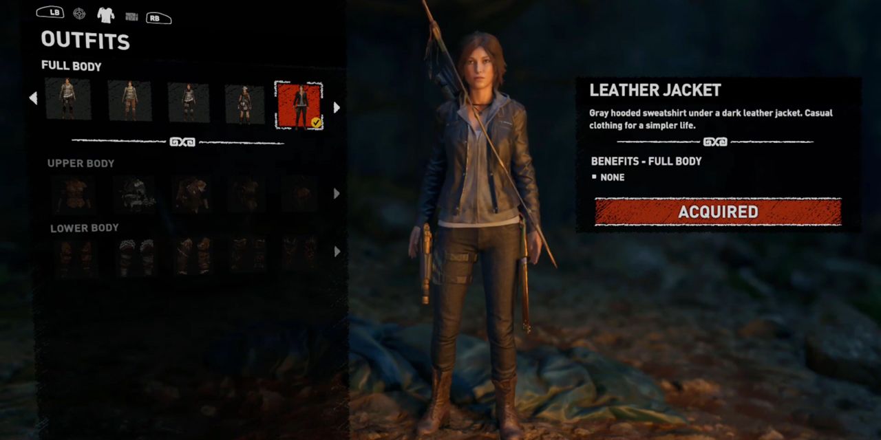 The Leather Jacket outfit in Shadow of the Tomb Raider