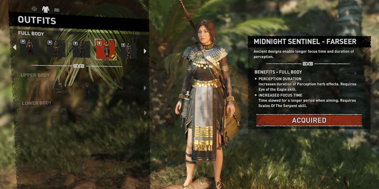 The Midnight Sentinel - Farseer outfit in Shadow of the Tomb Raider