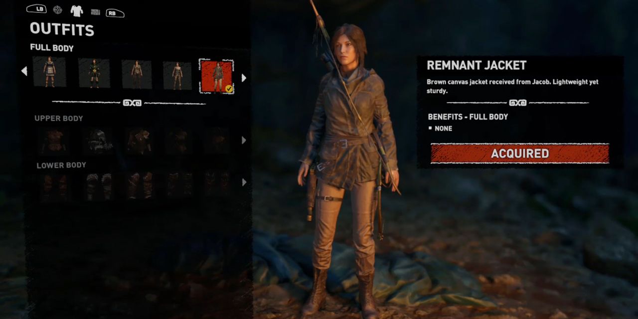 The Remnant Jacket outfit in Shadow of the Tomb Raider