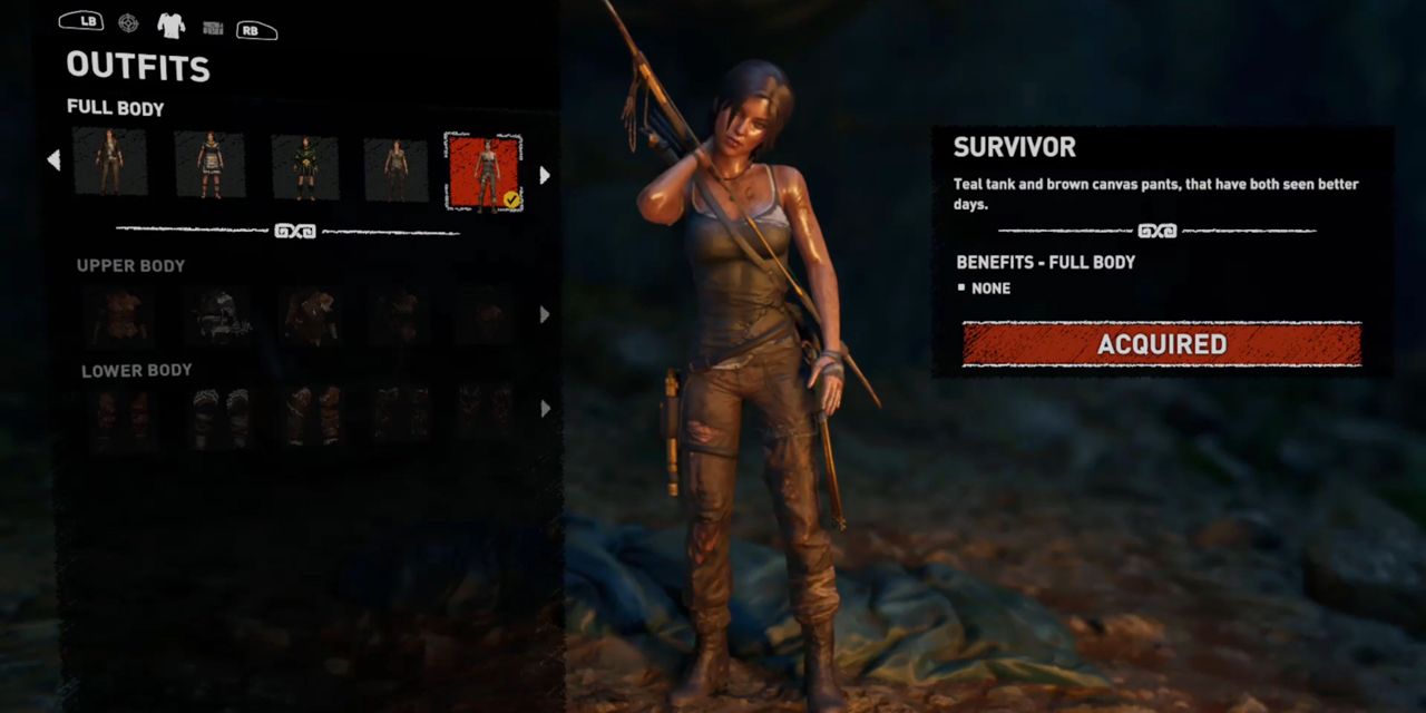 The Survivor outfit in Shadow of the Tomb Raider