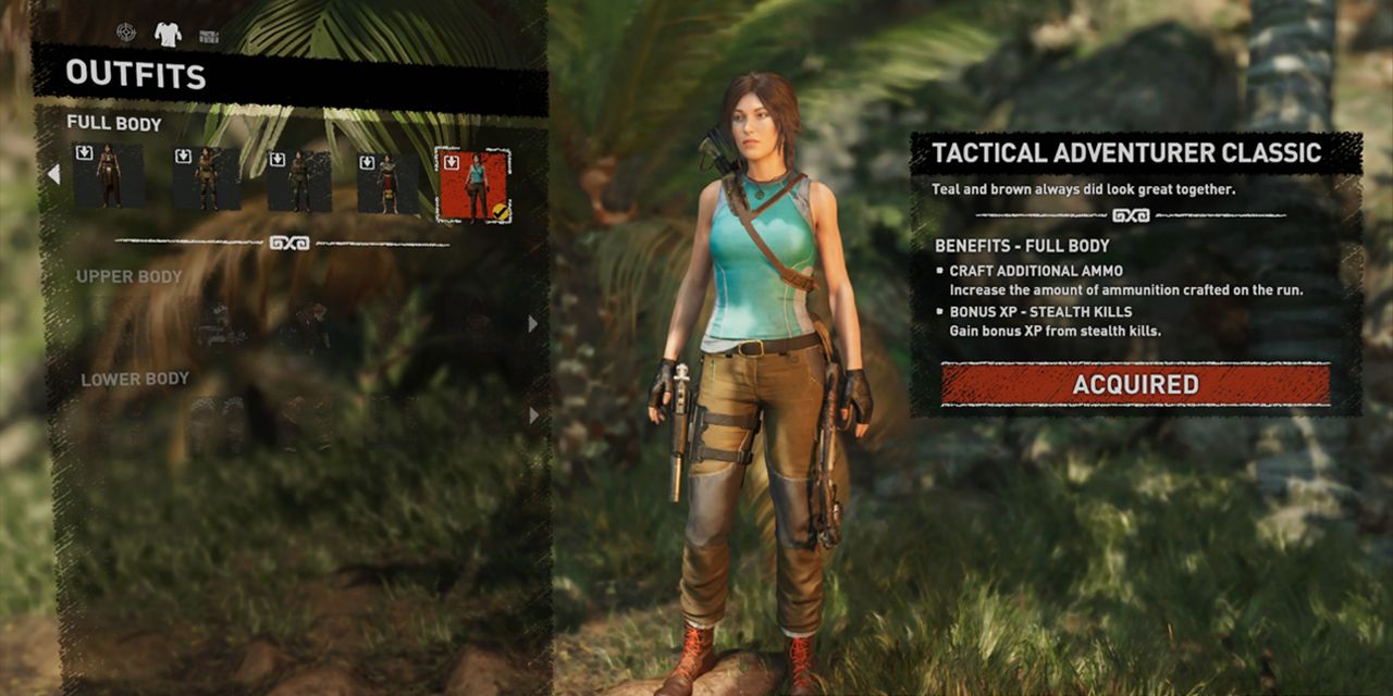 The Tactical Adventurer - Classic outfit in Shadow of the Tomb Raider