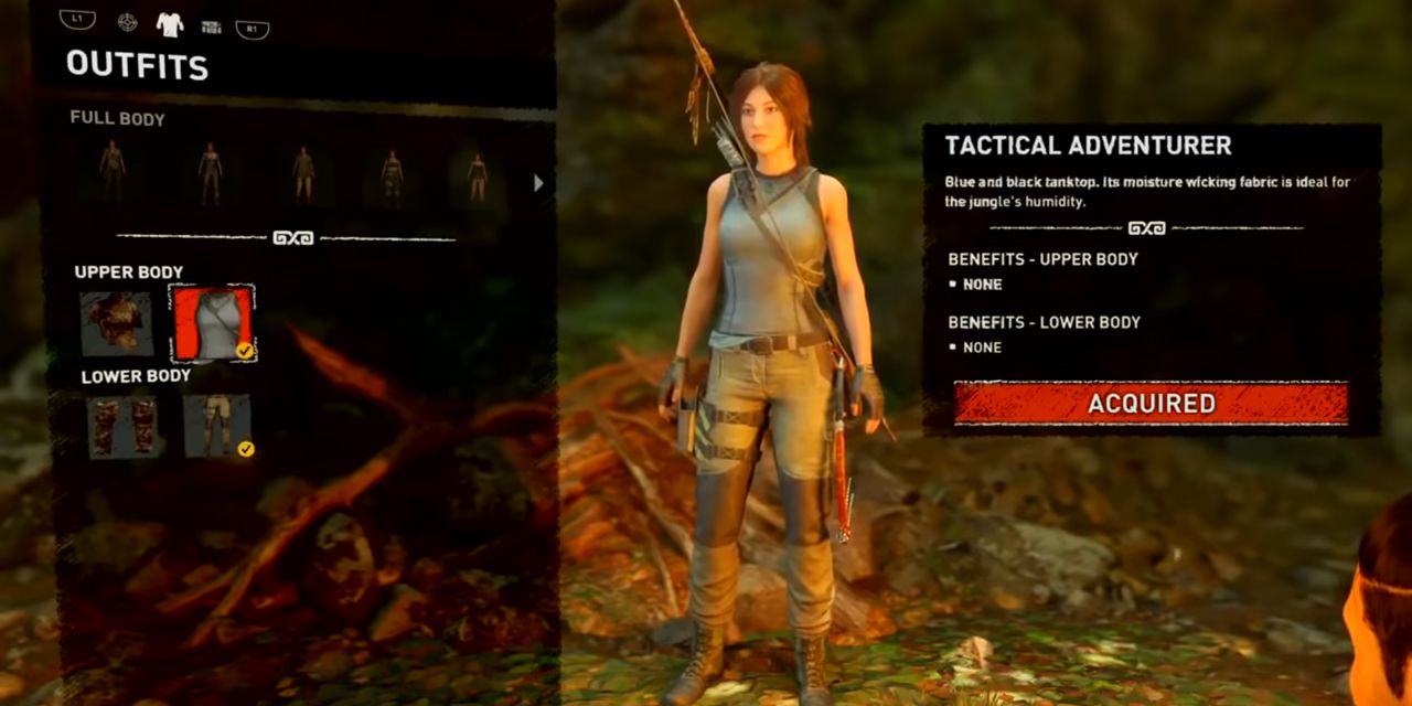 The Tactical Adventurer - Upper Body outfit in Shadow of the Tomb Raider