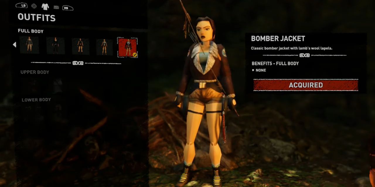 The Tomb Raider II - Bomber Jacket outfit in Shadow of the Tomb Raider