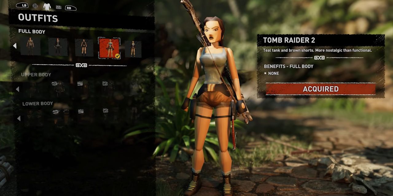 The Tomb Raider II outfit in Shadow of the Tomb Raider