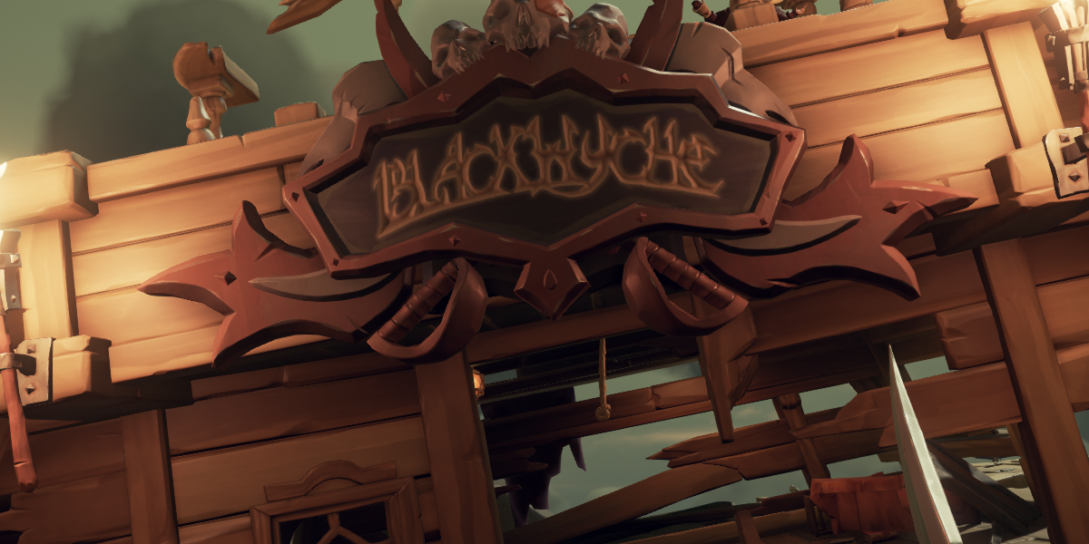 Ship sign from Sea of Thieves
