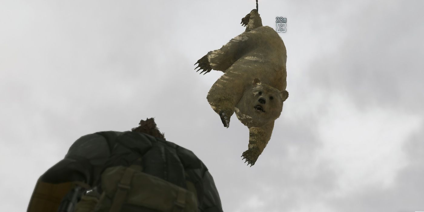 Metal Gear Solid 5: Phantom Pain, An Example Of How Absurd MGS5 Gets With Snake Using A Fulton On A Bear