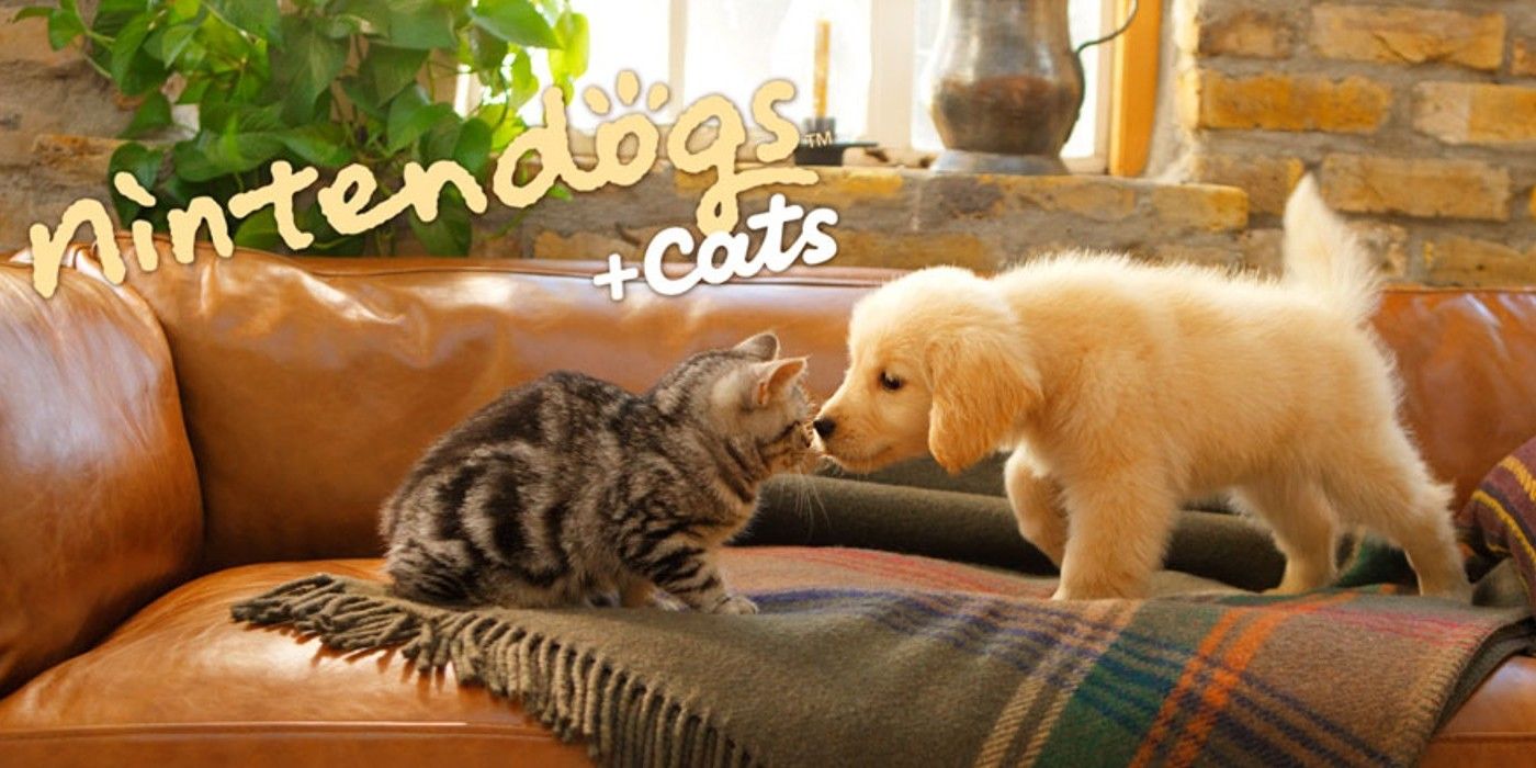 Nintendogs + Cats - A Dog And A Cat Hanging Out On The Couch
