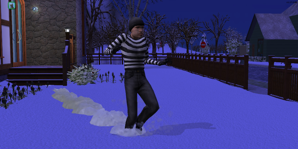 A Burglar in The Sims 2