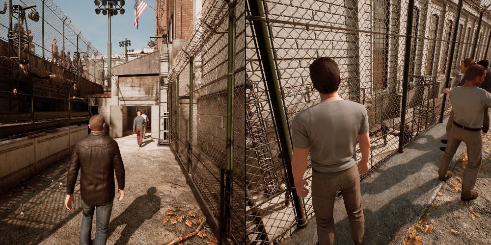 A Way Out Split Screen Intro Scene