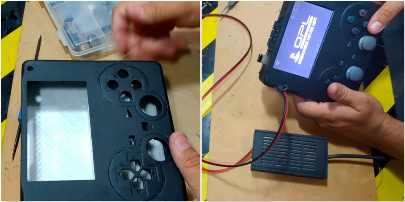 A fan made portable PS2