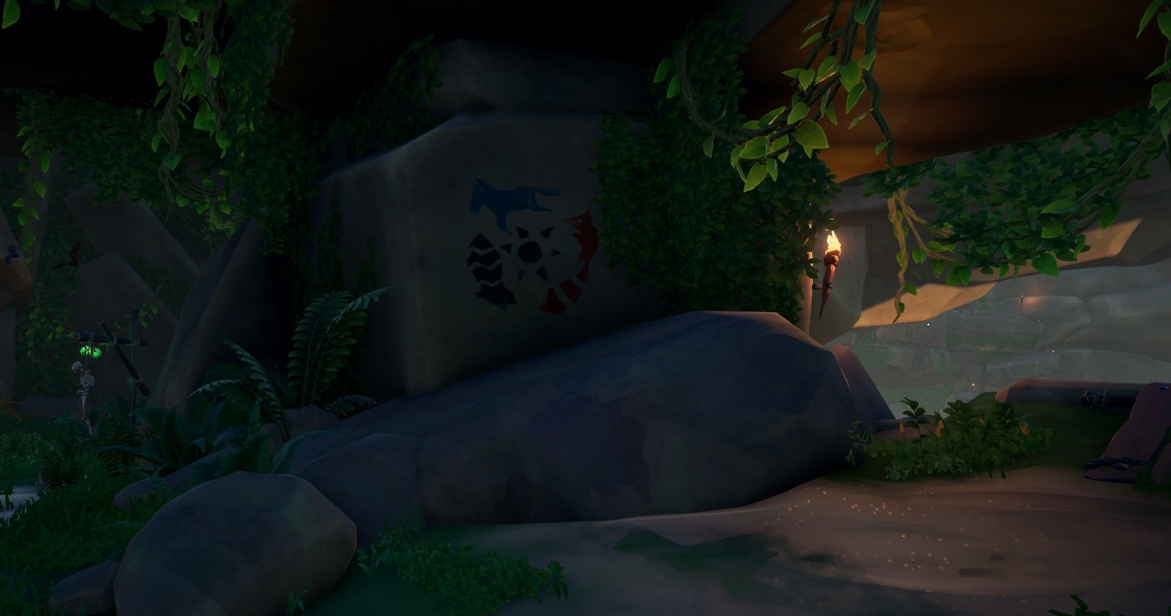 A unique painting on Thieves Haven in Sea of Thieves