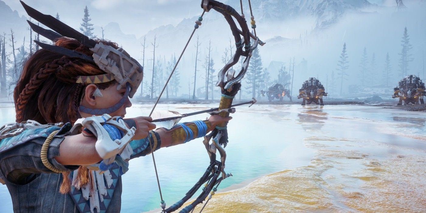 Aloy in the Frozen Wilds