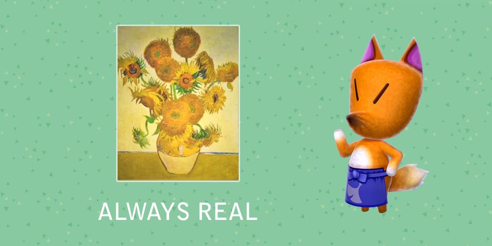 How To Tell Fake And Real Art Apart In Animal Crossing New Horizons   Animal Crossing New Horizons Flowery Painting 