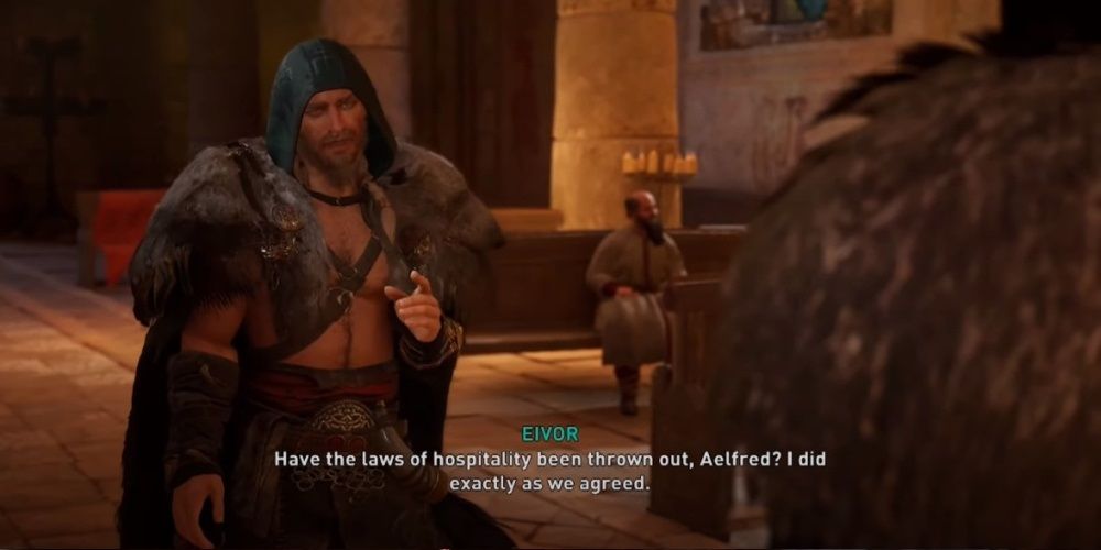 Assassin's Creed Valhalla Eivor Being Betrayed By Aelfred And Goodwin