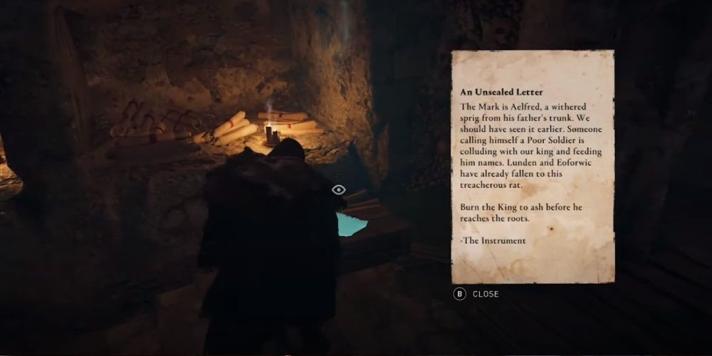 Assassin's Creed Valhalla Finding A Clue In The Order's Temple